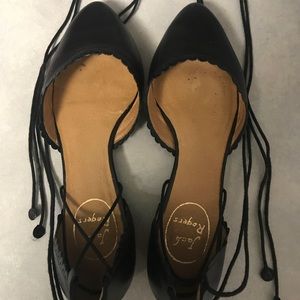 Jack Rogers Camille Flat Size 7M Black